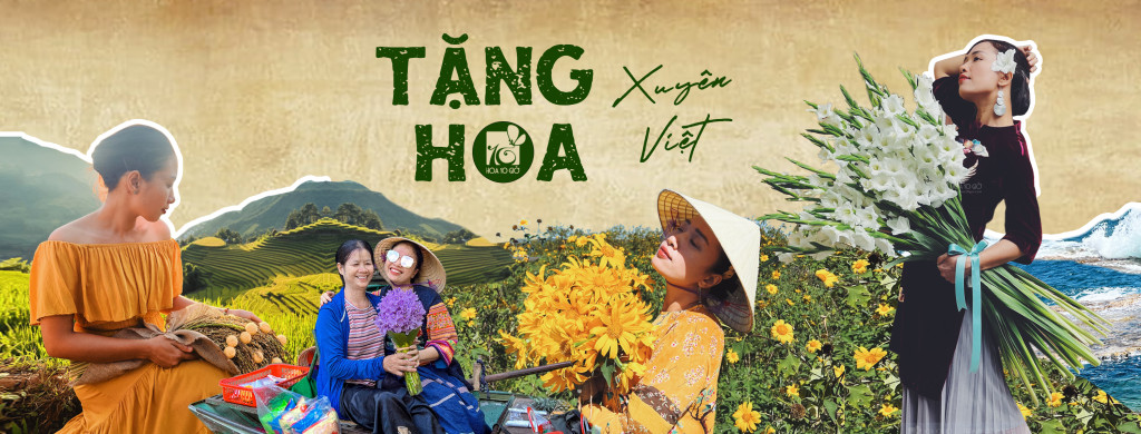 Hành trình 77 ngày xuyên việt Tặng hoa